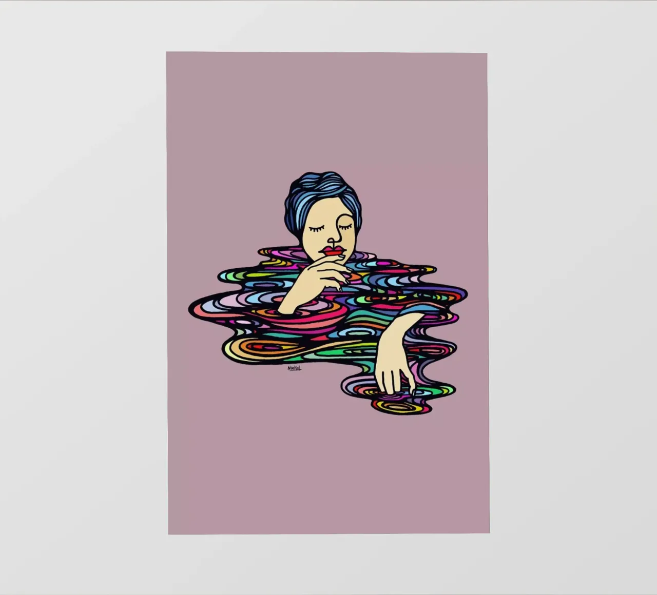 All Colors Inside Me telo in pvc da Ninhol