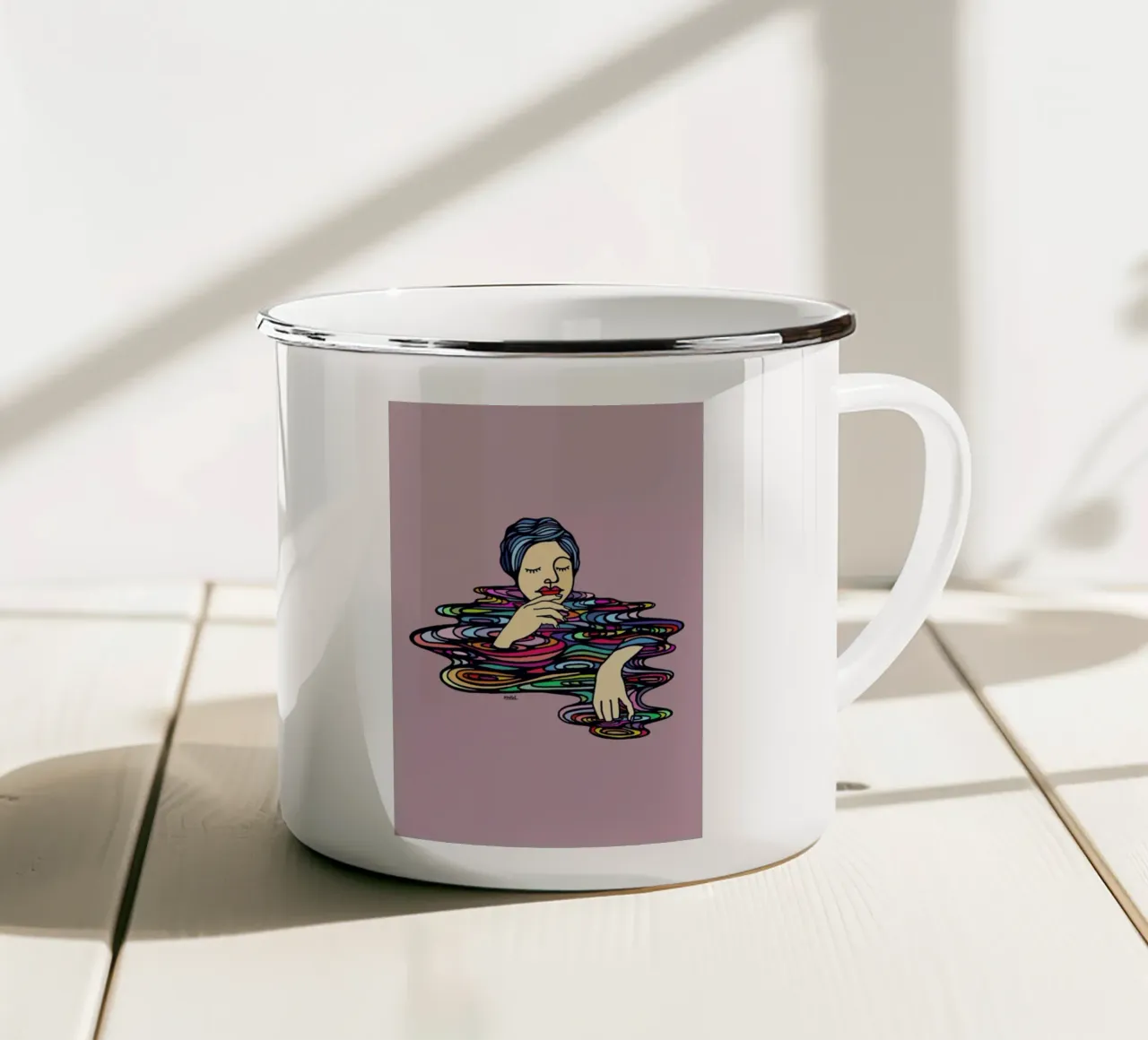All Colors Inside Me tazza in smalto da Ninhol