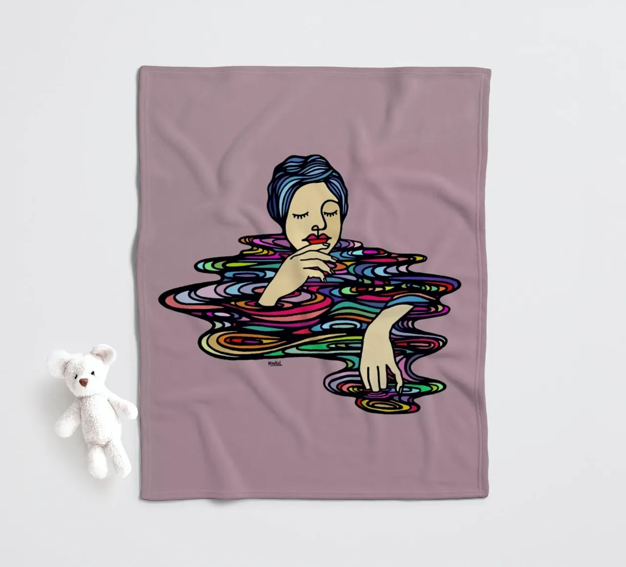 All Colors Inside Me coperta in pile da Ninhol
