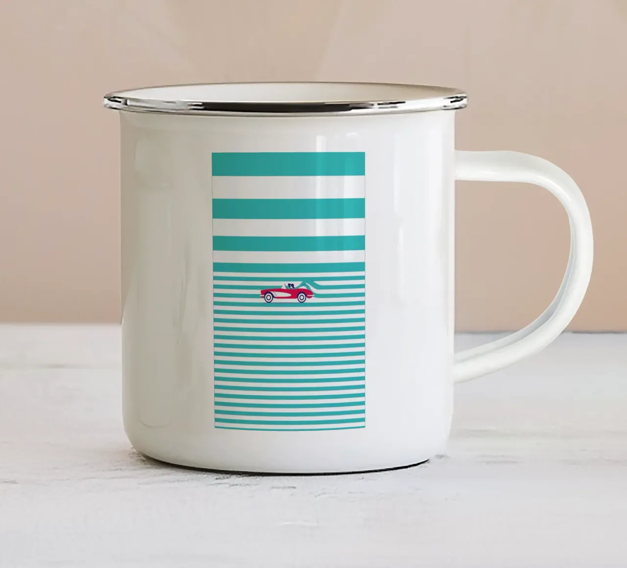 Vintage Escape tazza in smalto da La Come Di