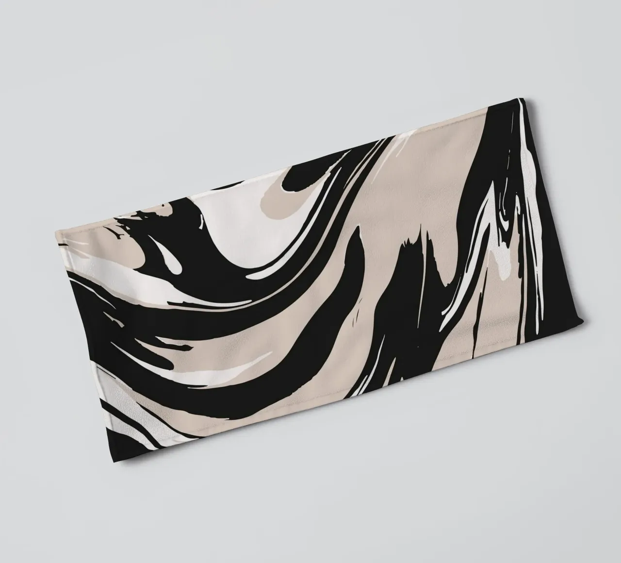 Abstract ink art towel by studiopicaprints
