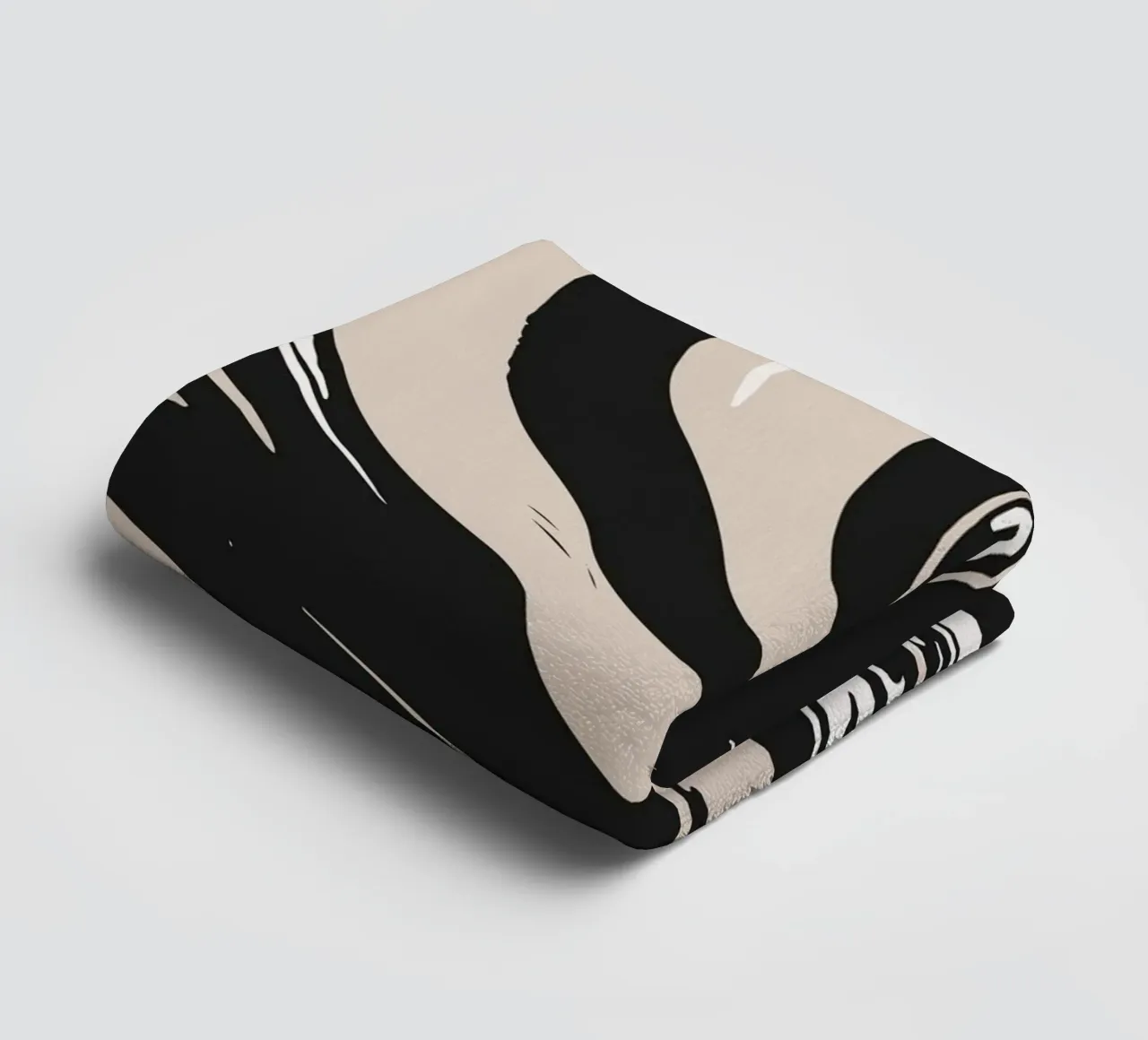 Abstract ink art towel by studiopicaprints