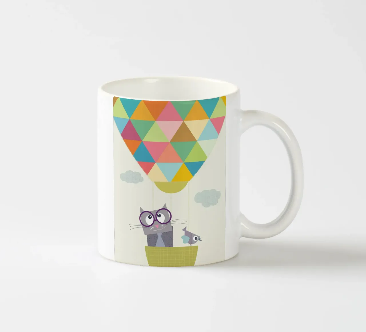 Su, su e via: Una stravagante avventura felina tazza in ceramica da JaySan Studio