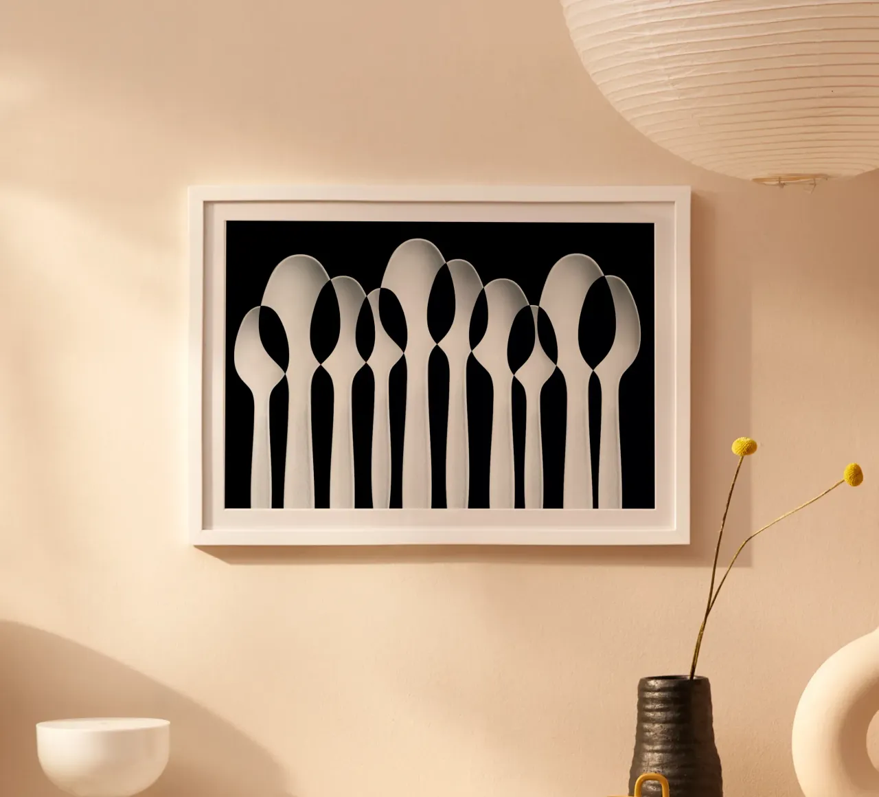 Spoons Abstract:  Forest -Jacqueline Hammer carta hahnemühle da Pictufy