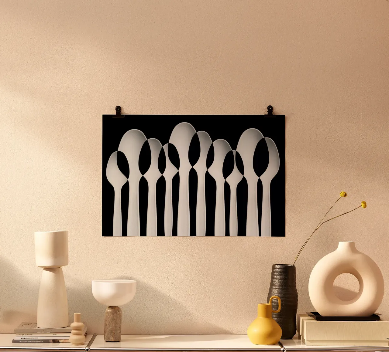 Spoons Abstract:  Forest -Jacqueline Hammer carta hahnemühle da Pictufy