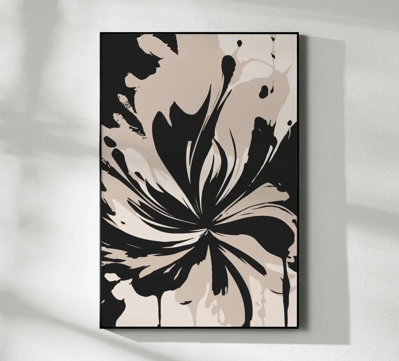 Abstracte inktbloem plexiglass da studiopicaprints
