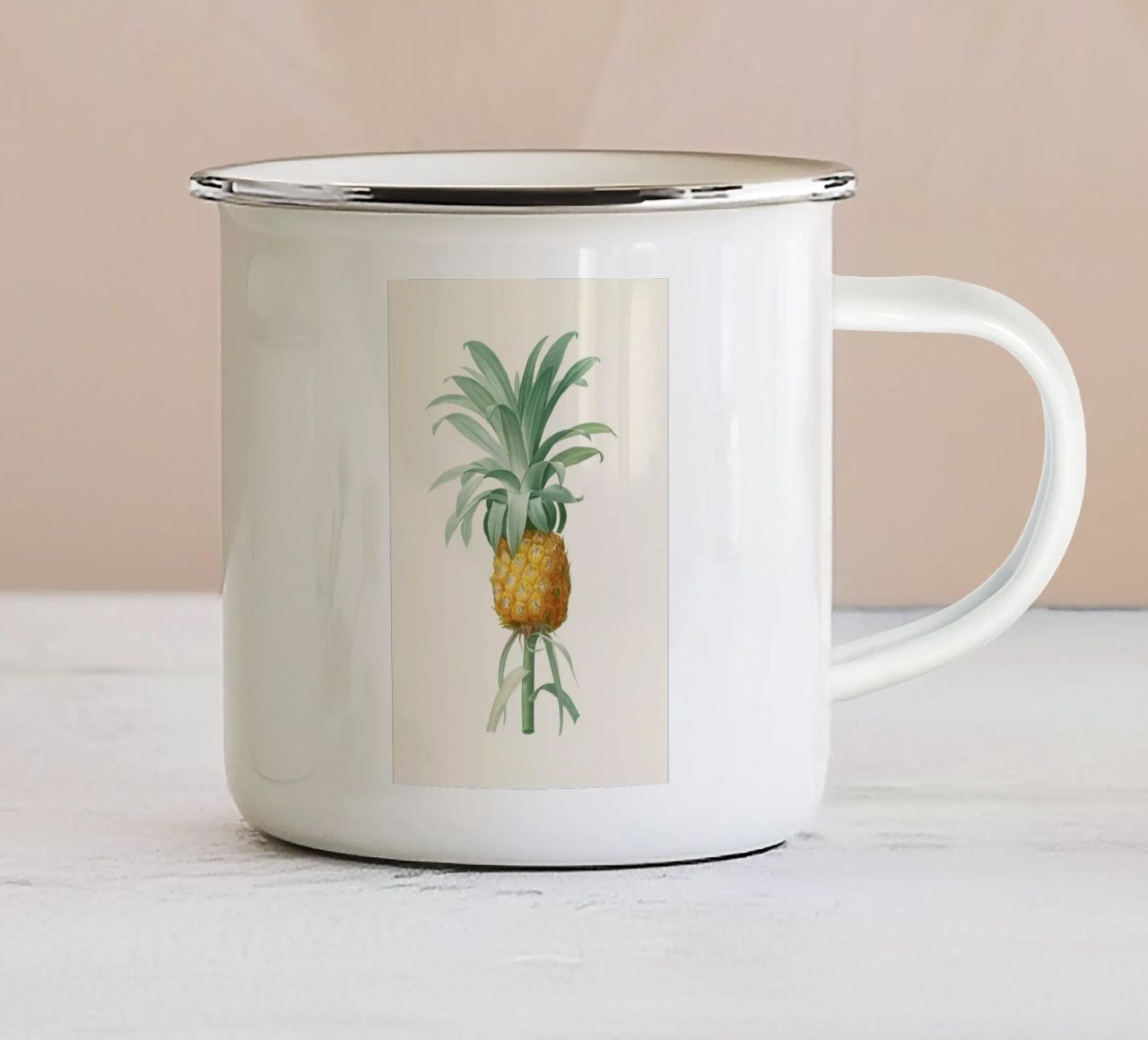 Ananas tazza in smalto da Astër