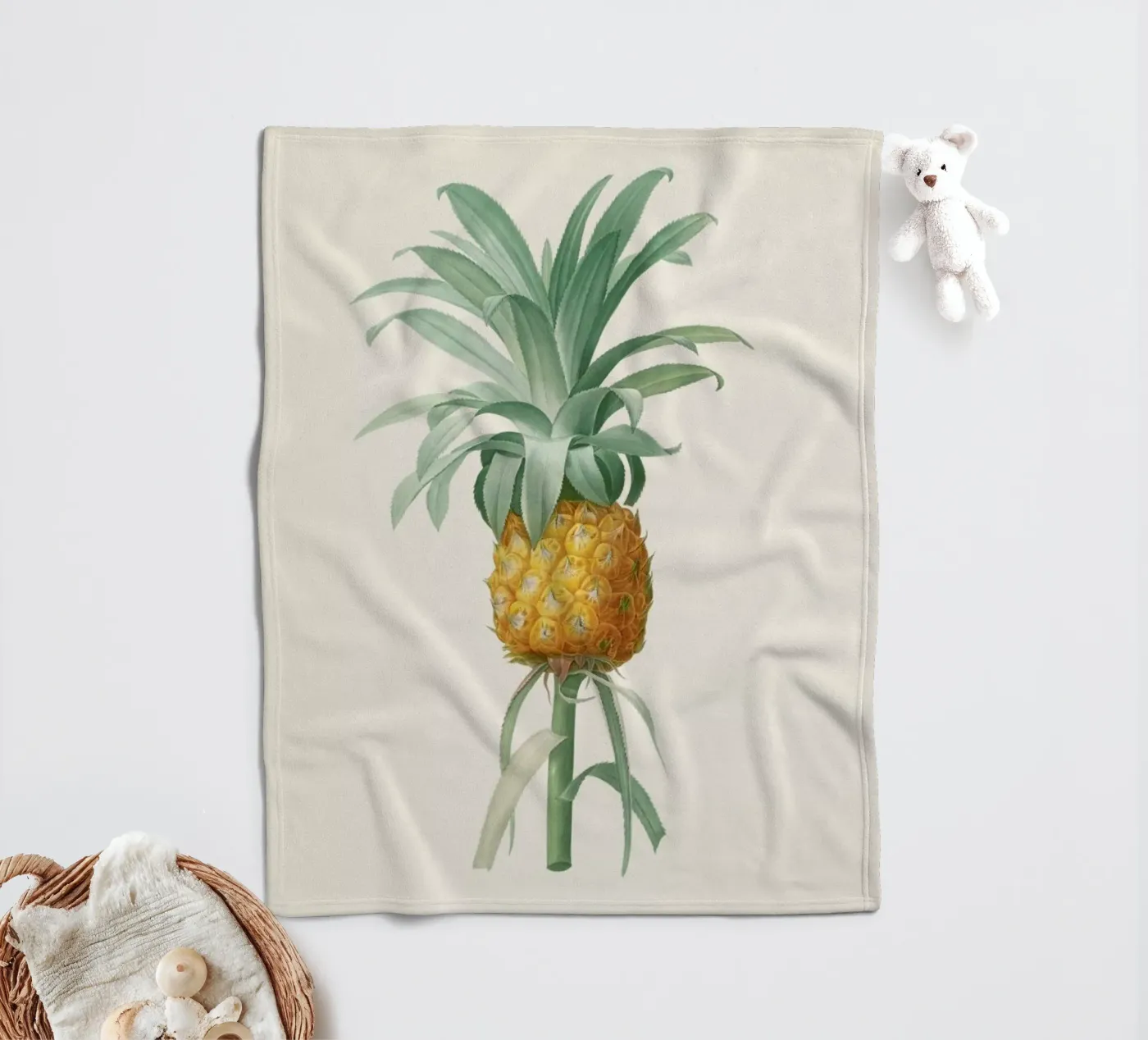 Ananas fleecedeken van Astër