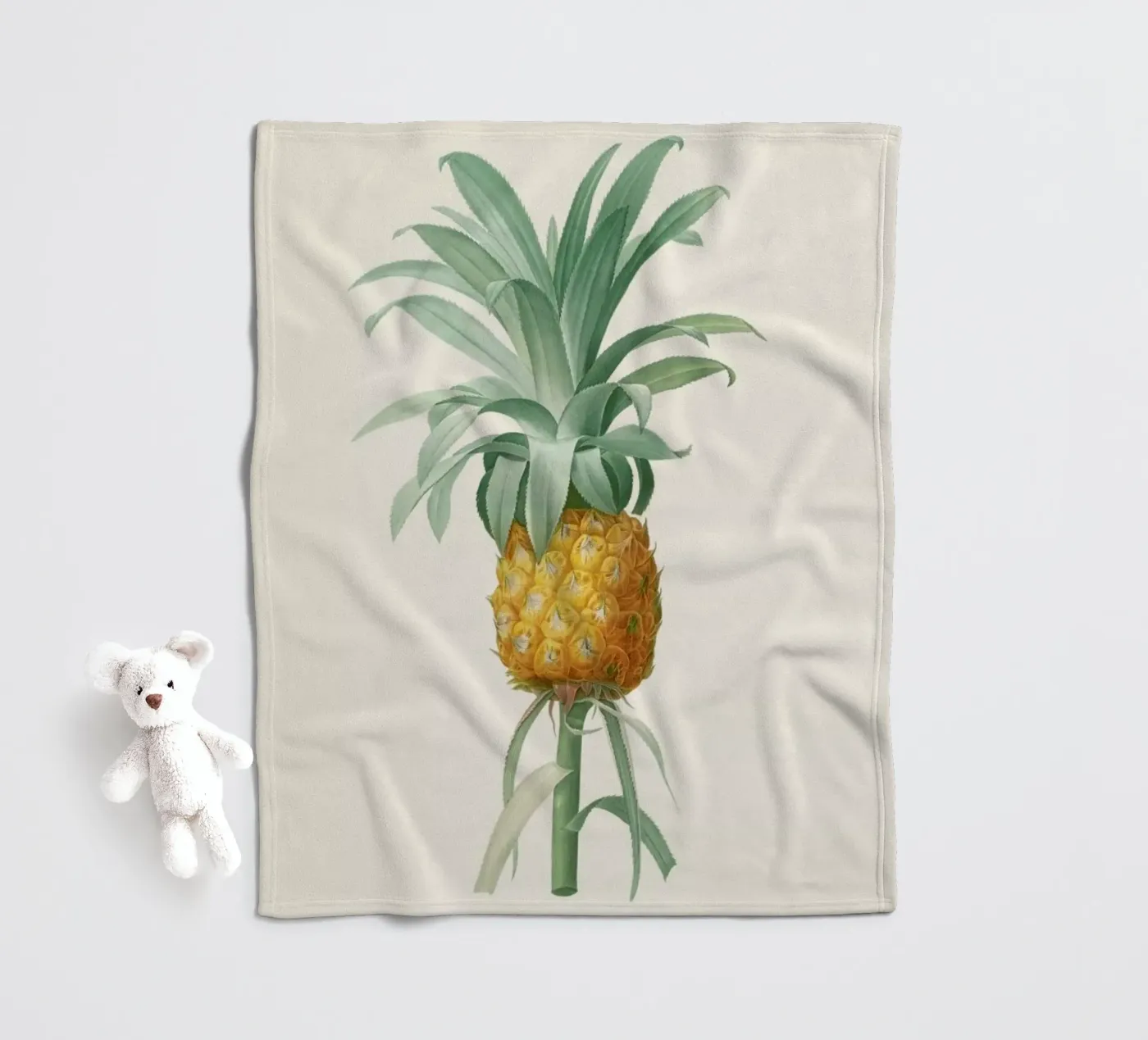 Ananas Fleecedecke von Astër