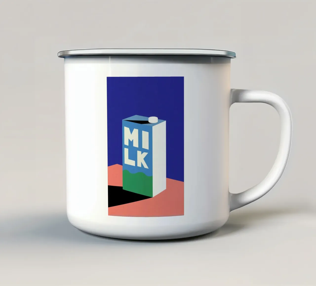 MILK tazza in smalto da Rosi Feist