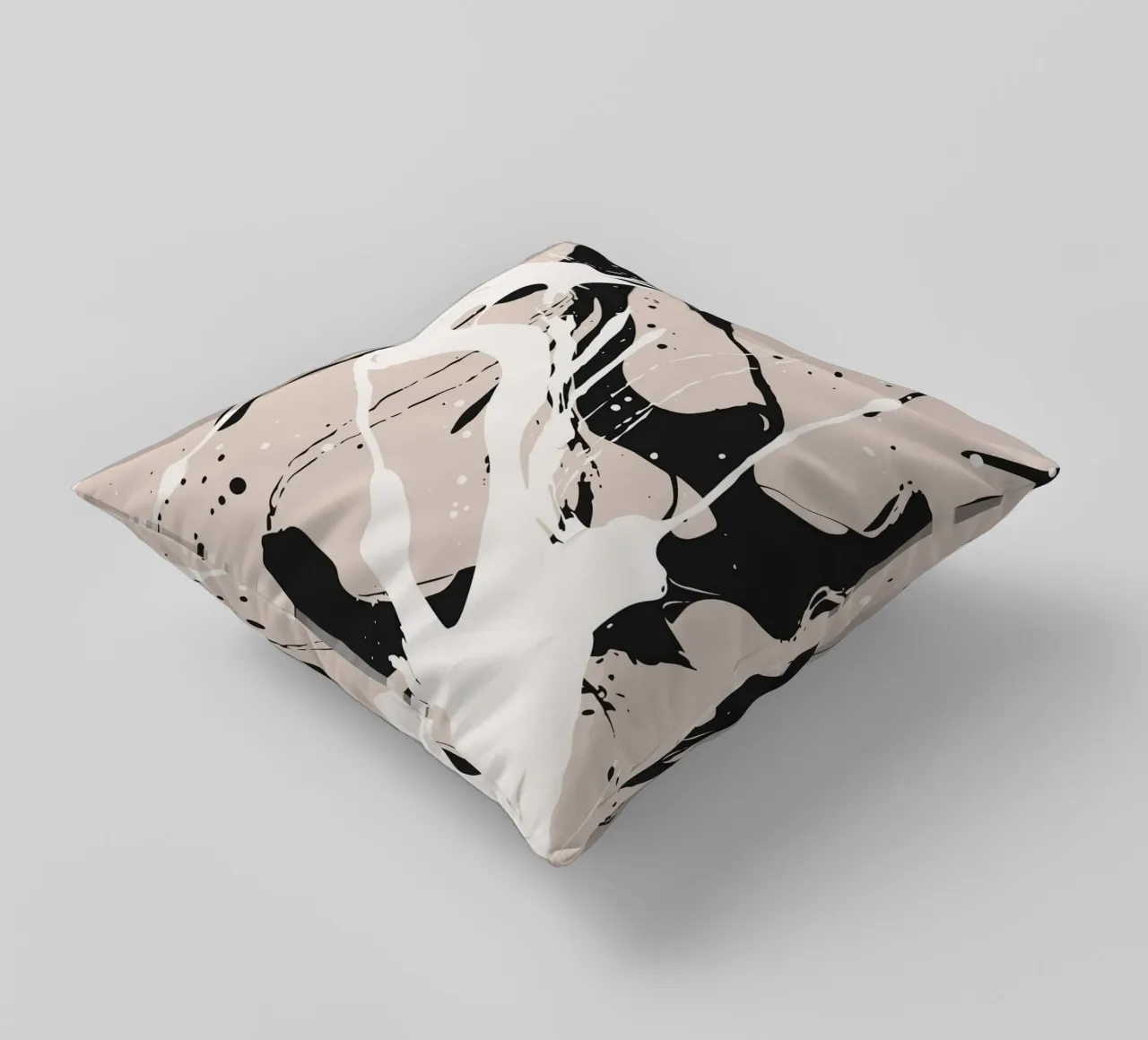 Abstract Pollock style cuscino da studiopicaprints