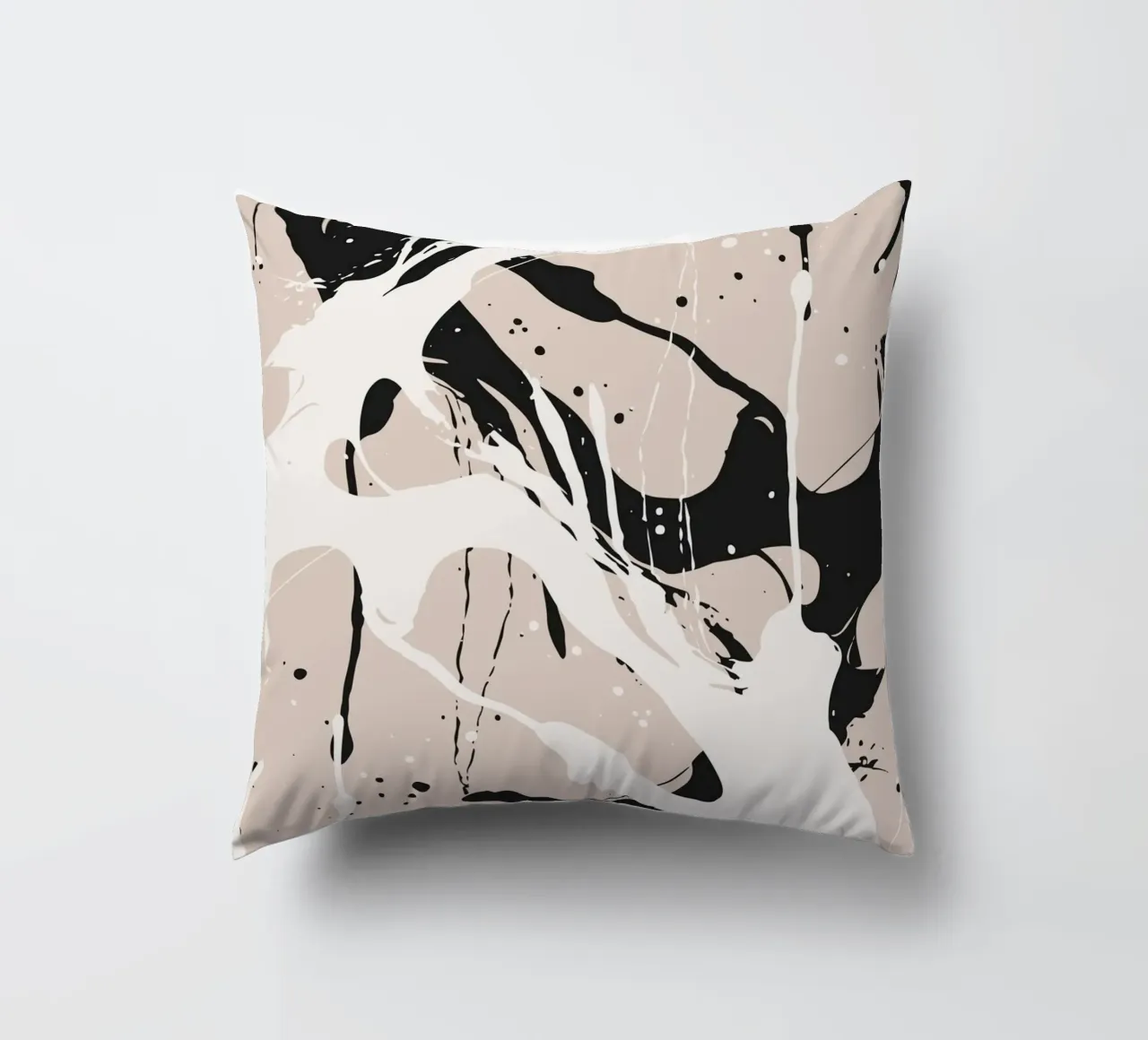 Abstract Pollock style cuscino da studiopicaprints