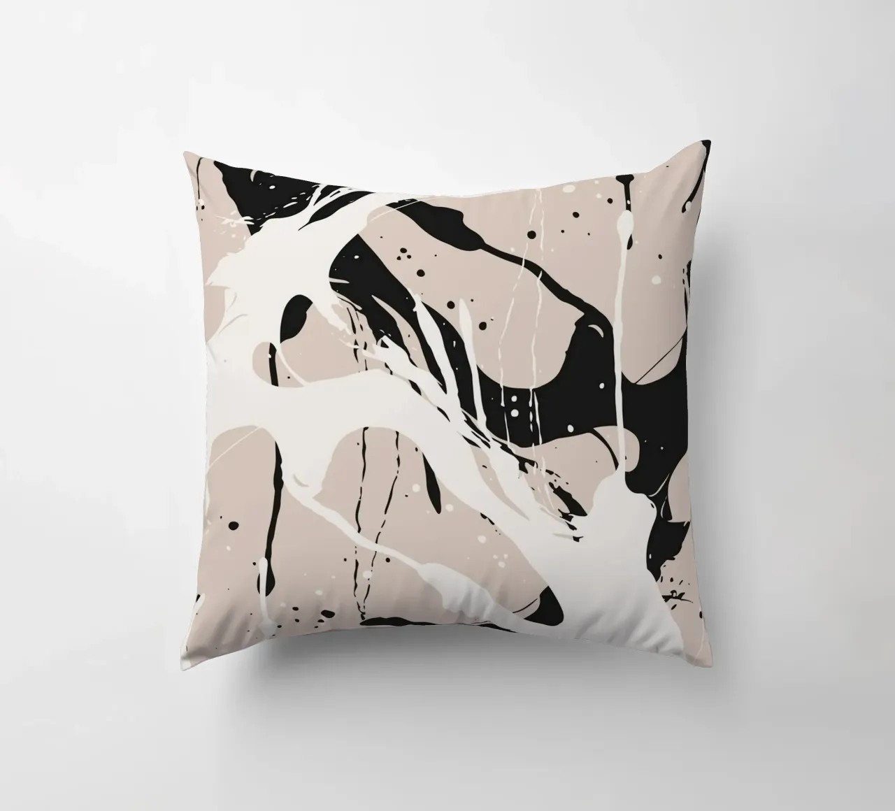 Abstract Pollock style cuscino da studiopicaprints