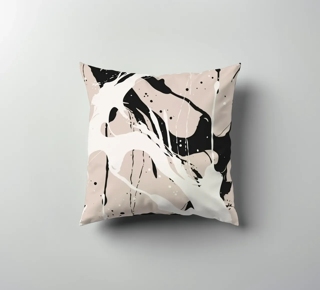 Abstract Pollock style cuscino da studiopicaprints