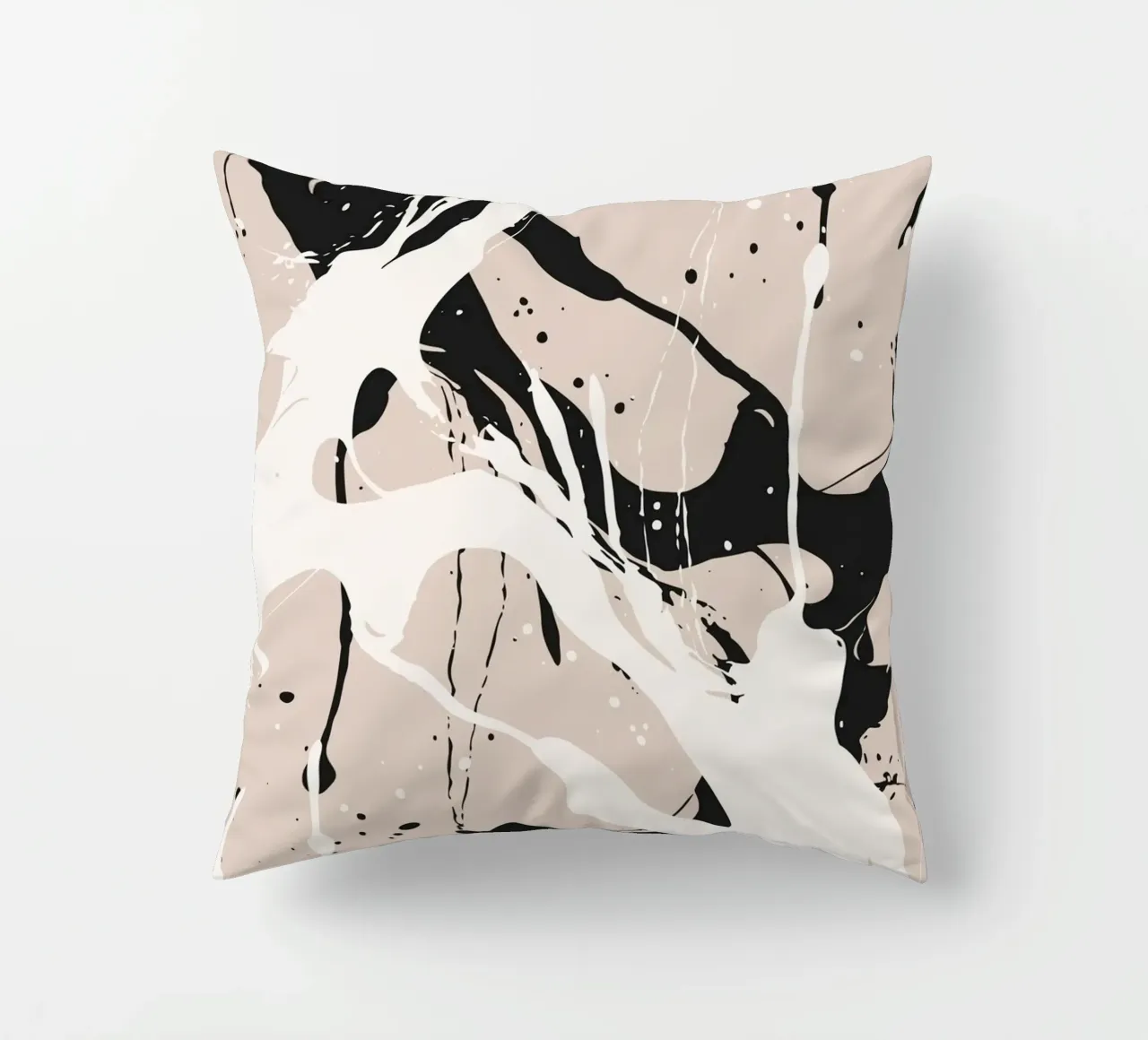 Abstract Pollock style cuscino da studiopicaprints