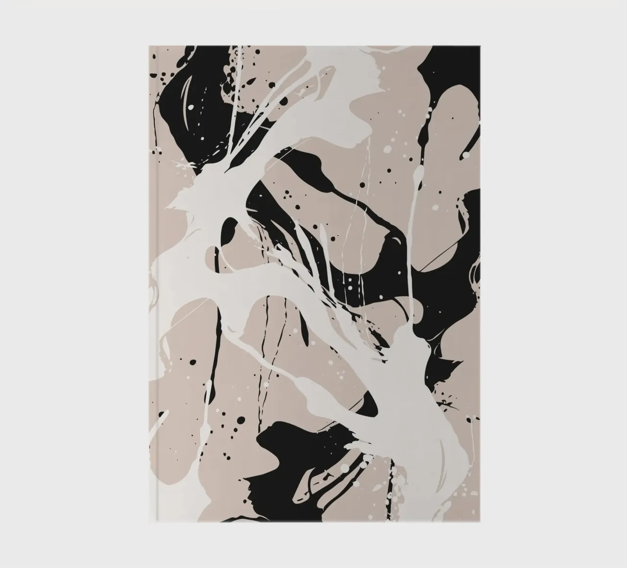 Abstract Pollock style notebook by studiopicaprints