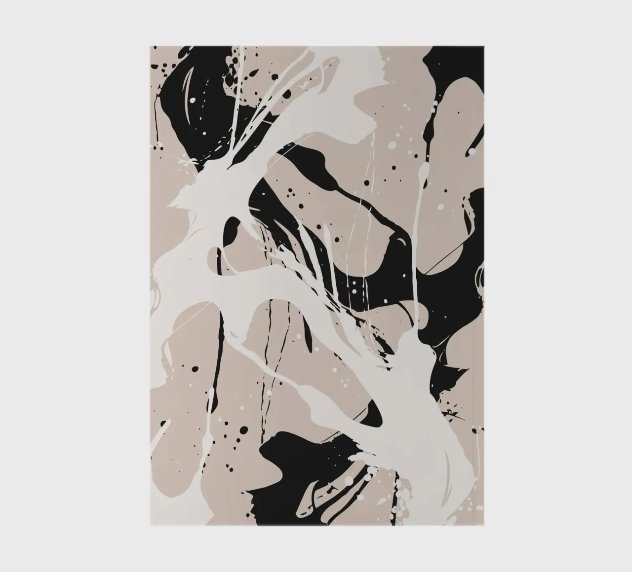 Abstract Pollock style notebook by studiopicaprints