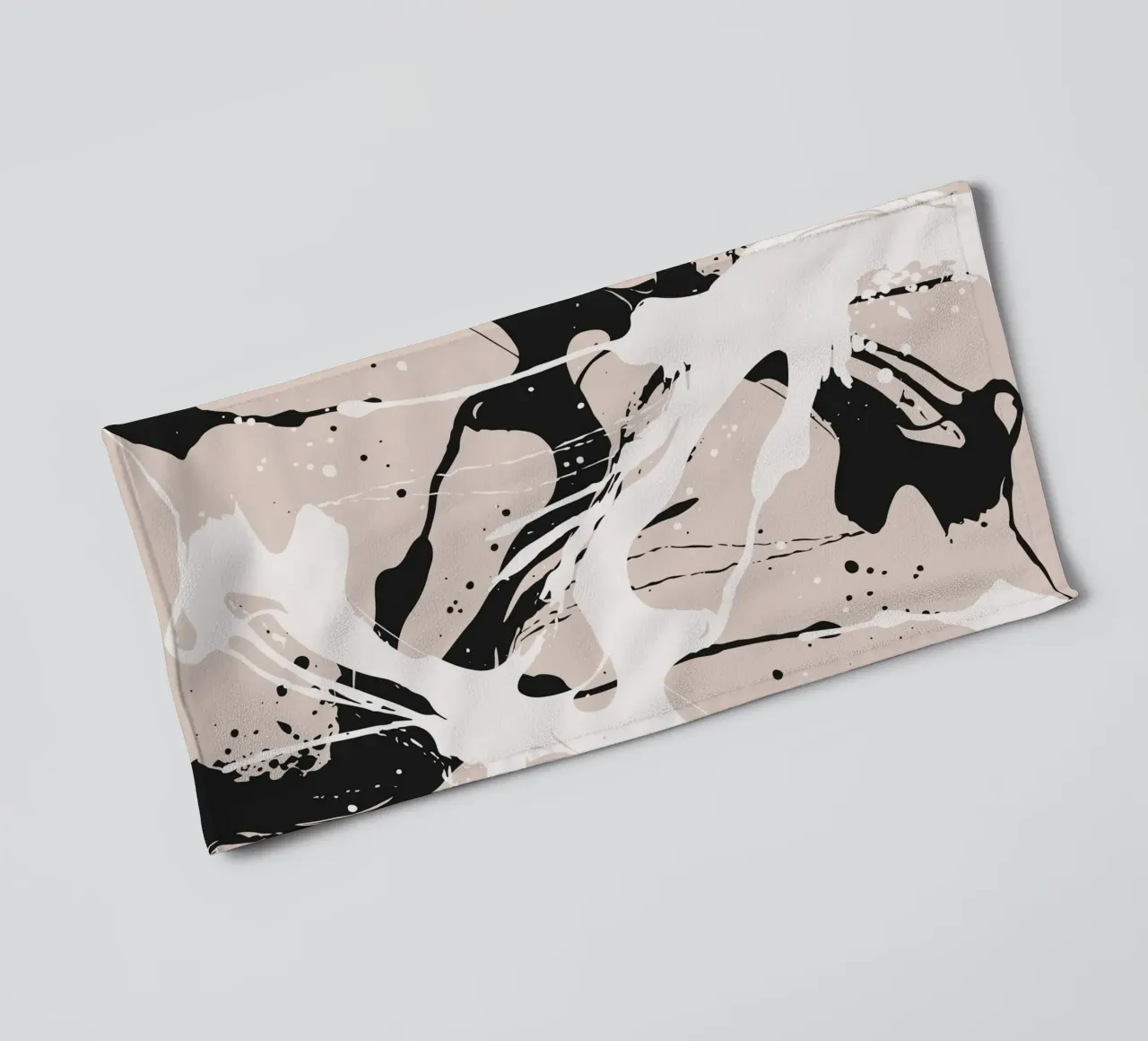 Abstract Pollock style towel by studiopicaprints