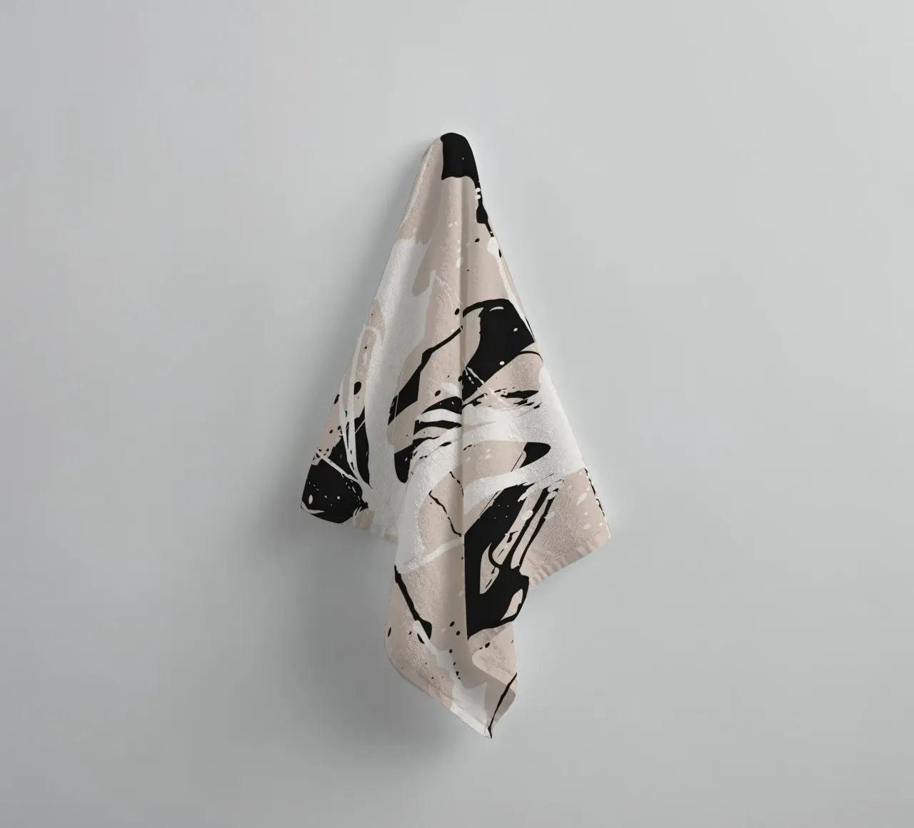 Abstract Pollock style towel by studiopicaprints
