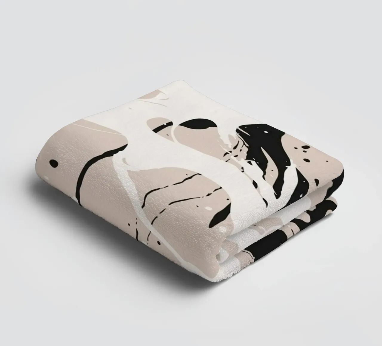 Abstract Pollock style towel by studiopicaprints