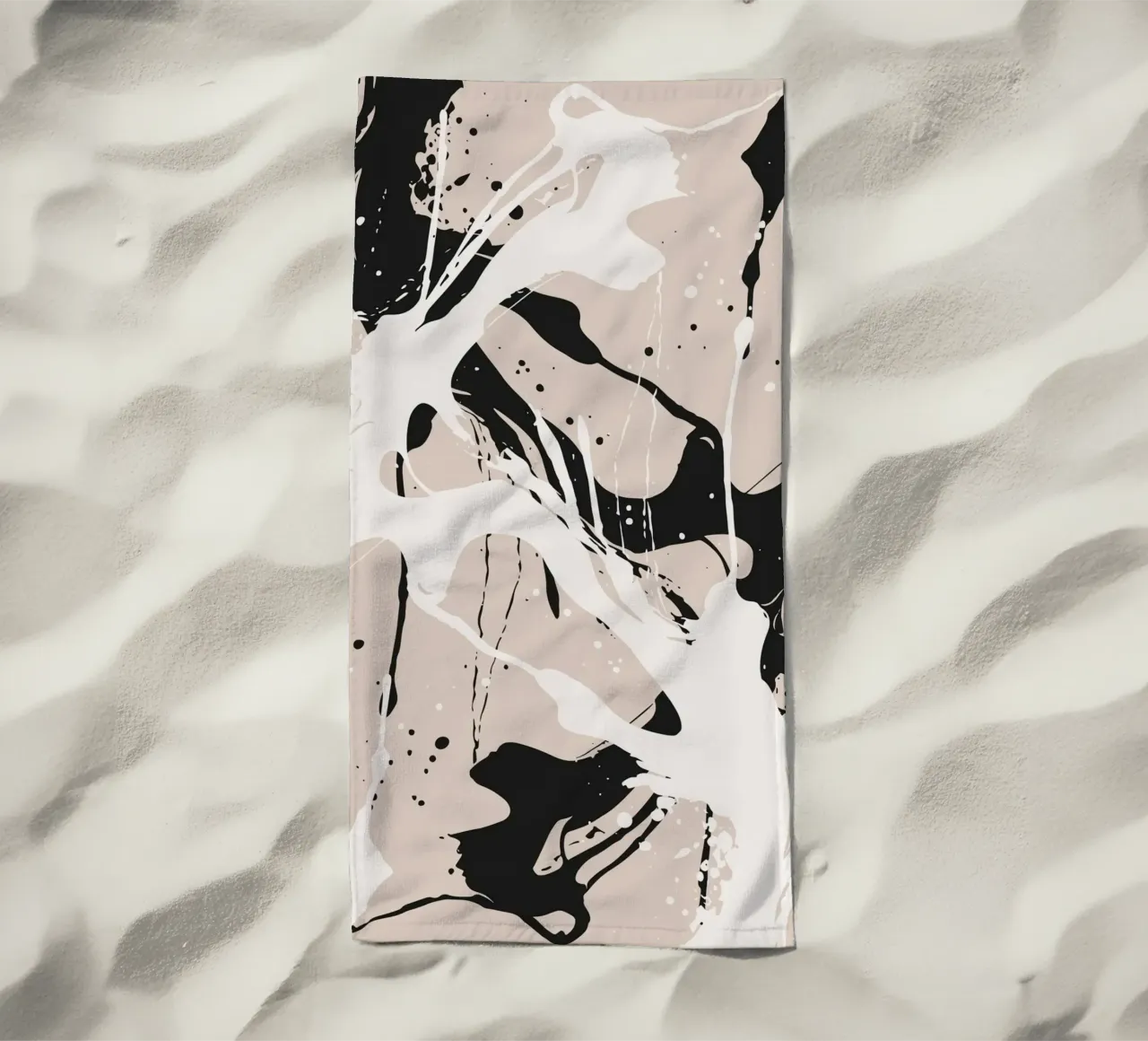 Abstract Pollock style telo mare da studiopicaprints