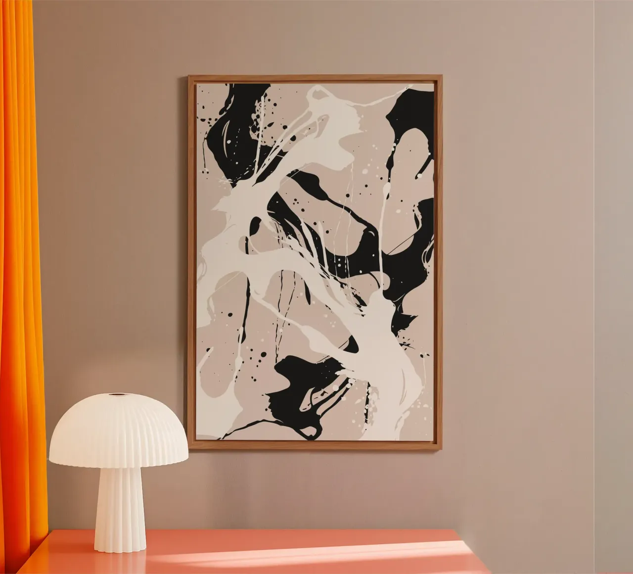 Abstract Pollock style alluminio dibond da studiopicaprints