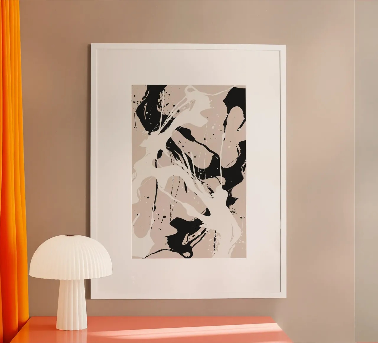 Abstract Pollock style carta hahnemühle da studiopicaprints