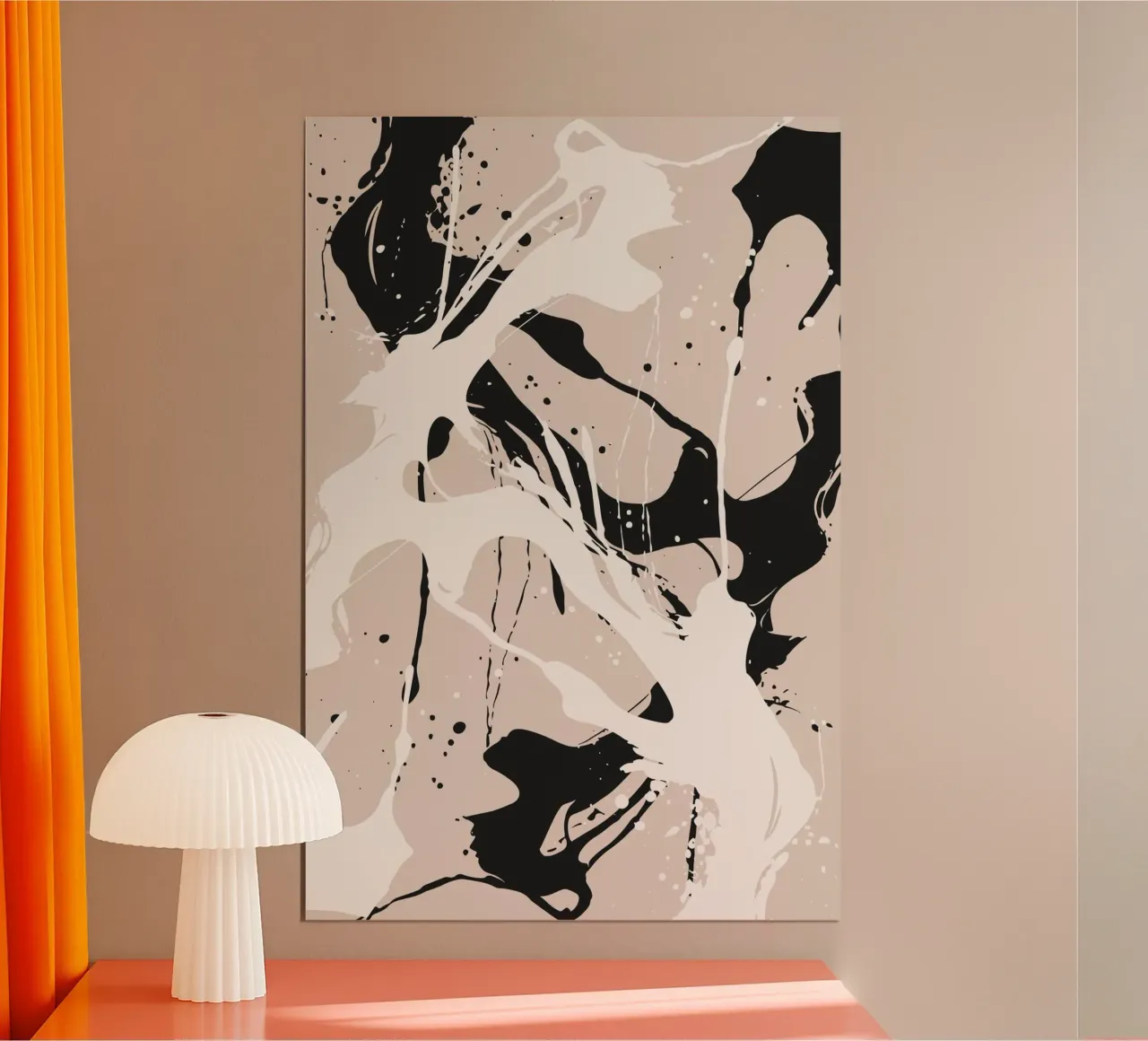 Abstract Pollock style carta hahnemühle da studiopicaprints