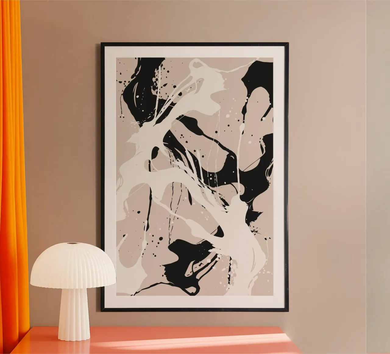 Abstract Pollock style carta hahnemühle da studiopicaprints