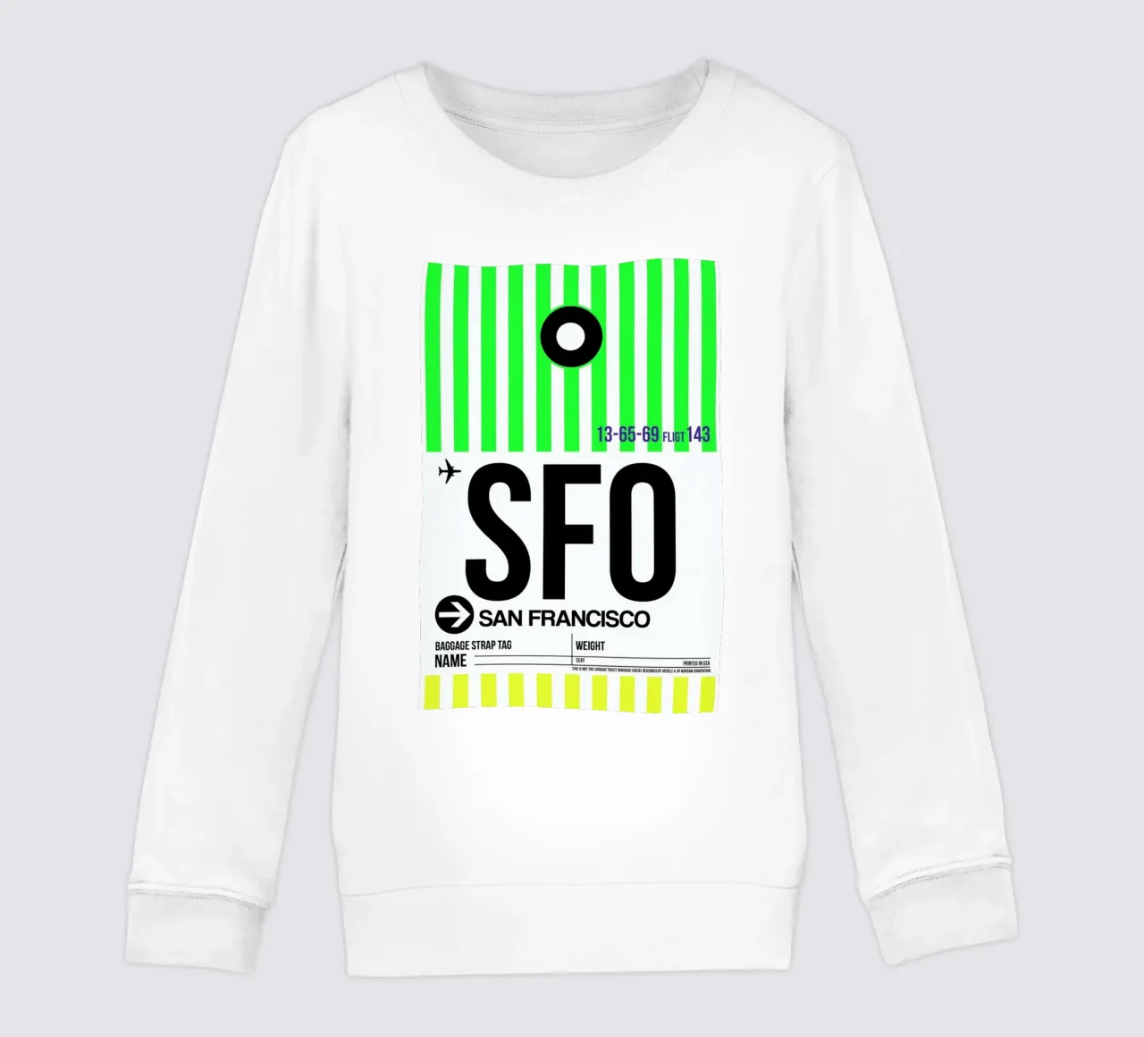 SFO-San Francisco kids sweatshirt by Naxart