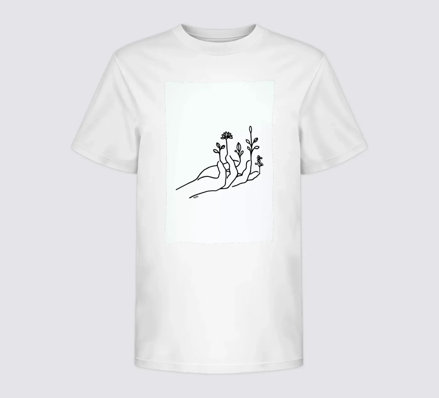 Bloom Hand t-shirt bambini da Ninhol