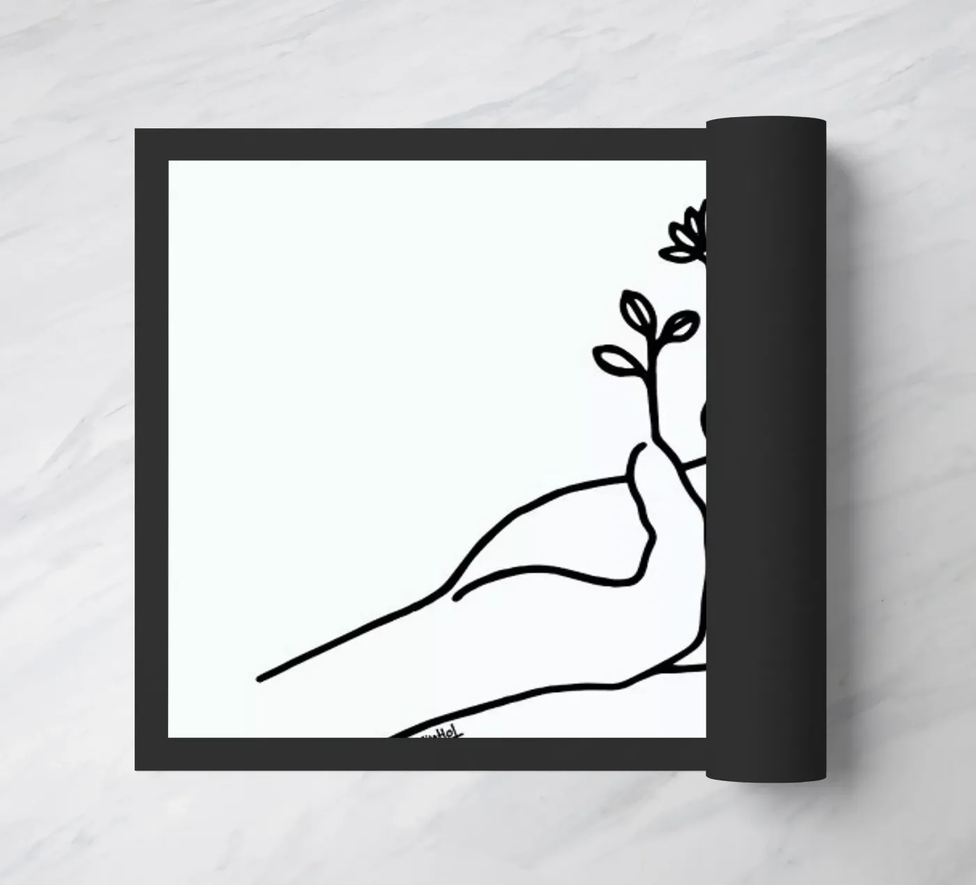 Bloom Hand doormat by Ninhol