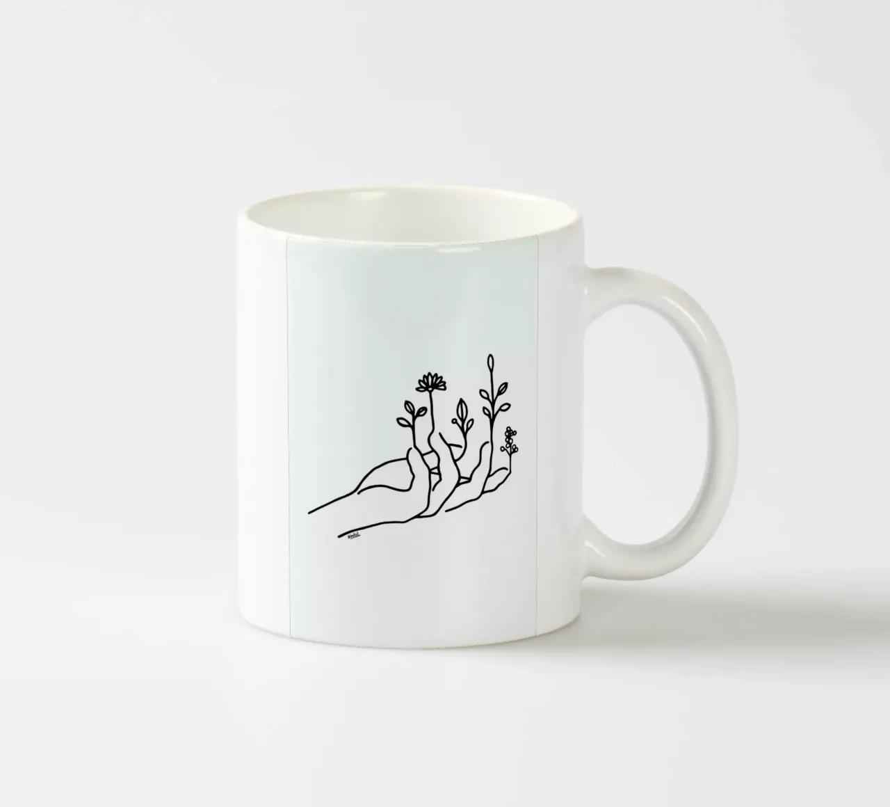 Bloom Hand tazza in ceramica da Ninhol