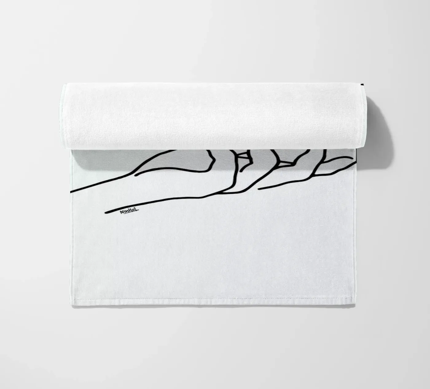 Bloom Hand beach towel by Ninhol