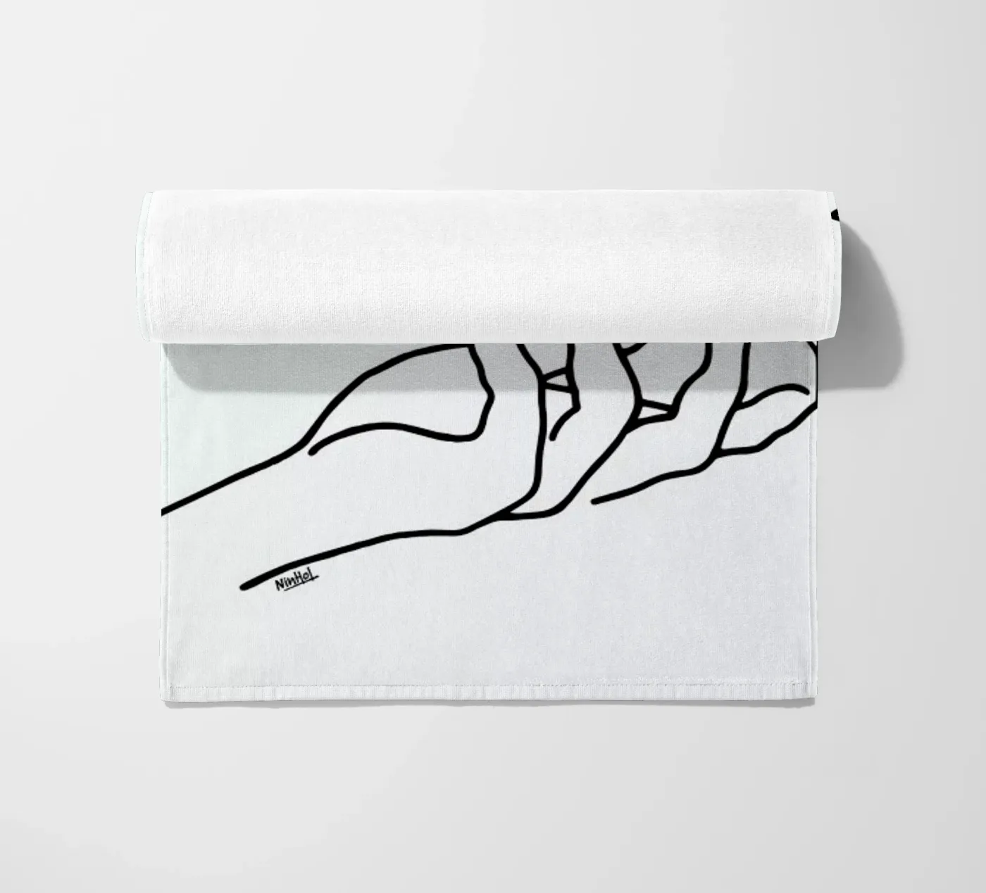 Bloom Hand beach towel by Ninhol