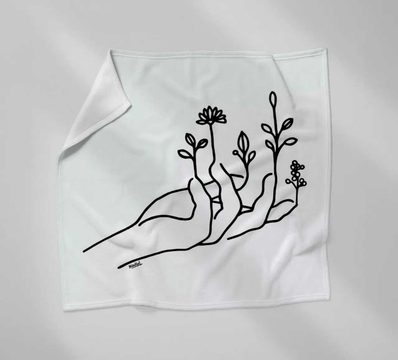 Bloom Hand coperta in pile da Ninhol