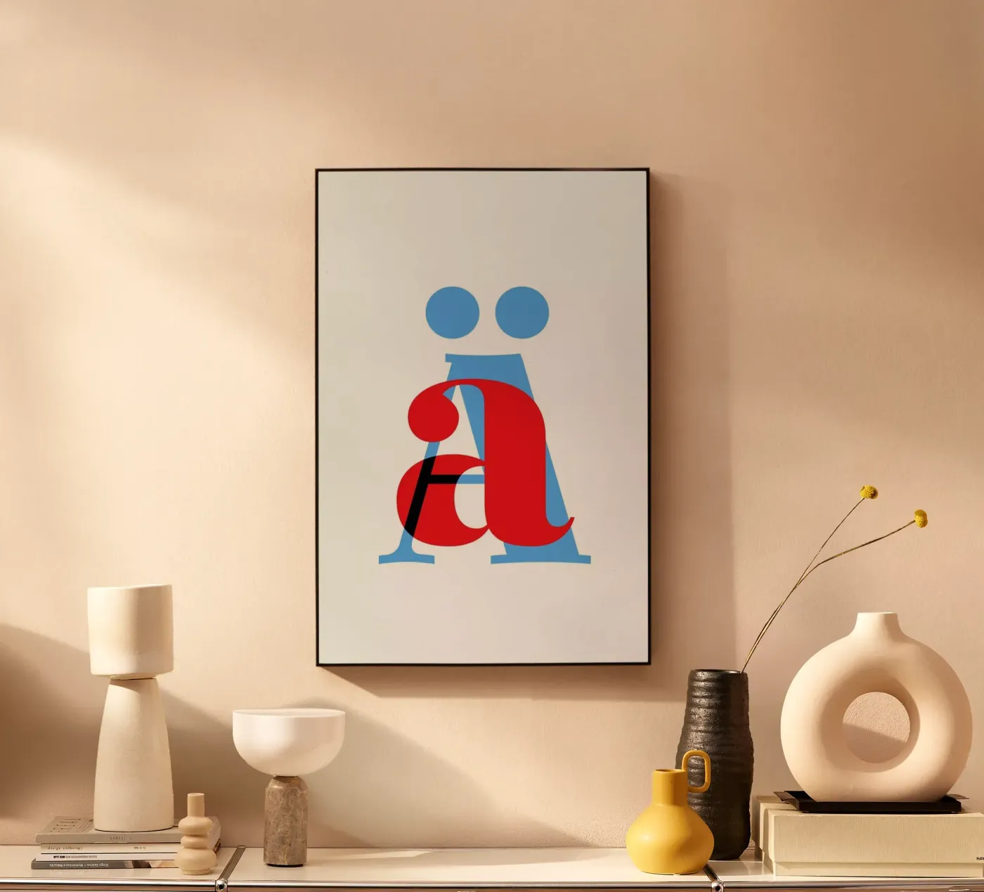 Cyan/Red Ä Acryl-Glas von Studio One