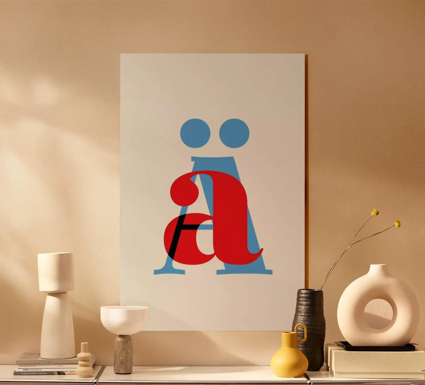 Cyan/Red Ä Acryl-Glas von Studio One