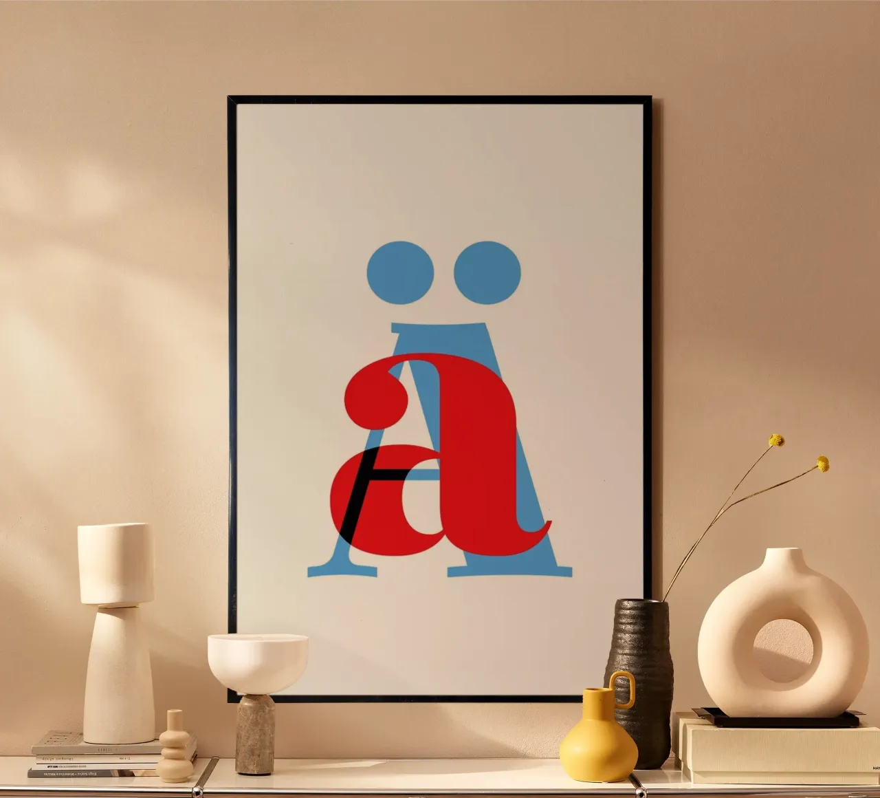 Cyan/Red Ä poster da Studio One