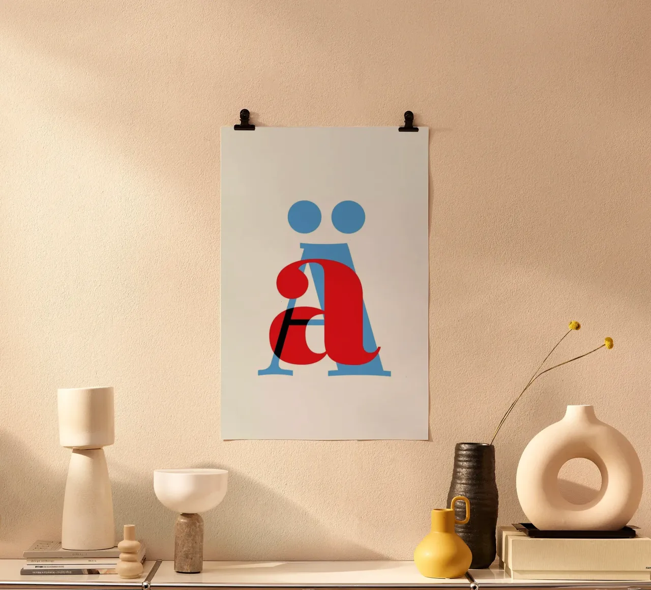 Cyan/Red Ä poster da Studio One