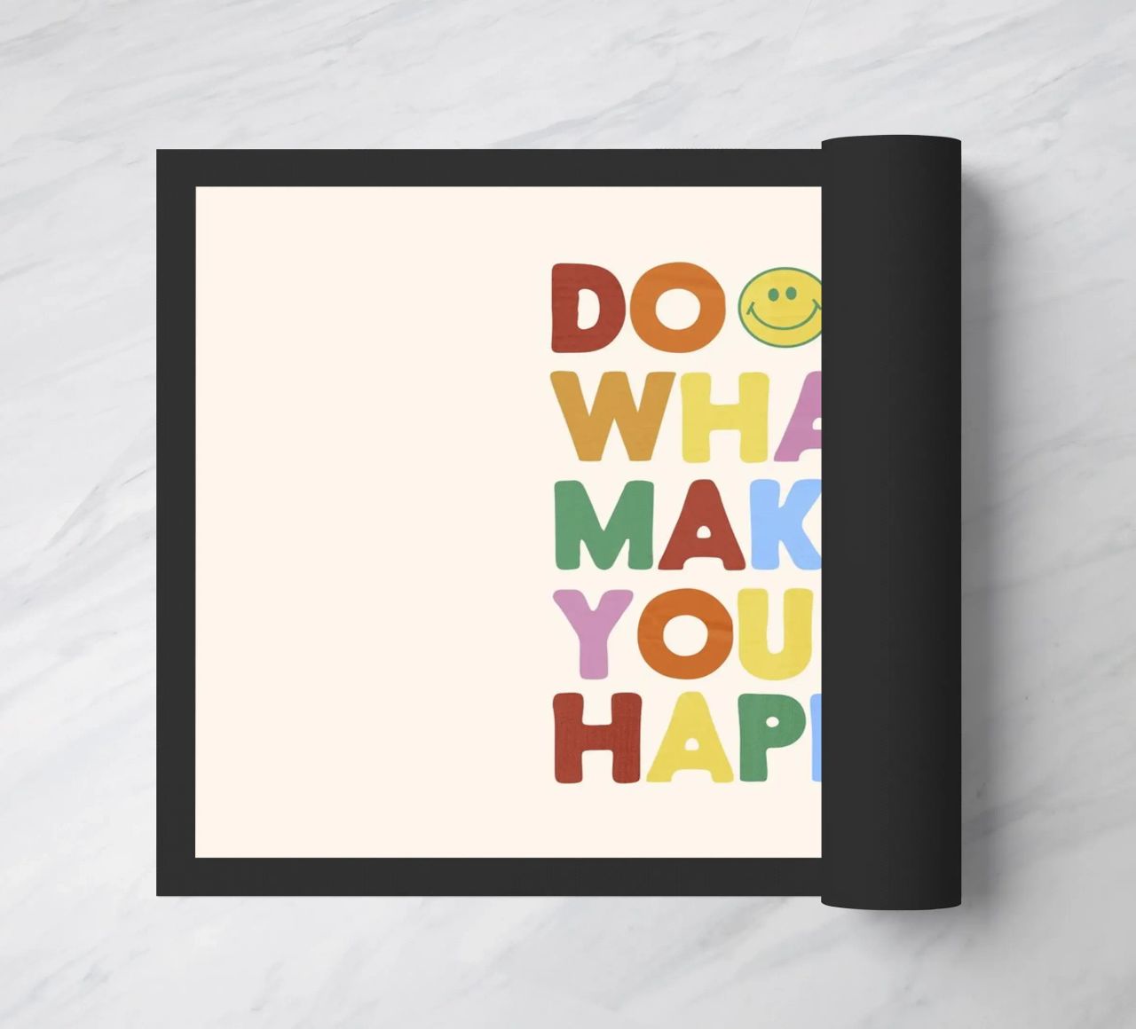 Stampa retro Smiley Face Motivational zerbino da showmemars