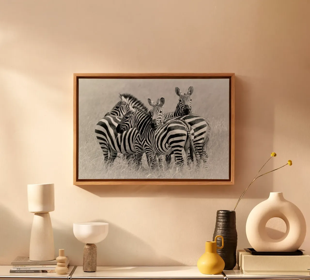Zebras - Kirill Trubitsyn tela con Cornice a cassetta da Pictufy