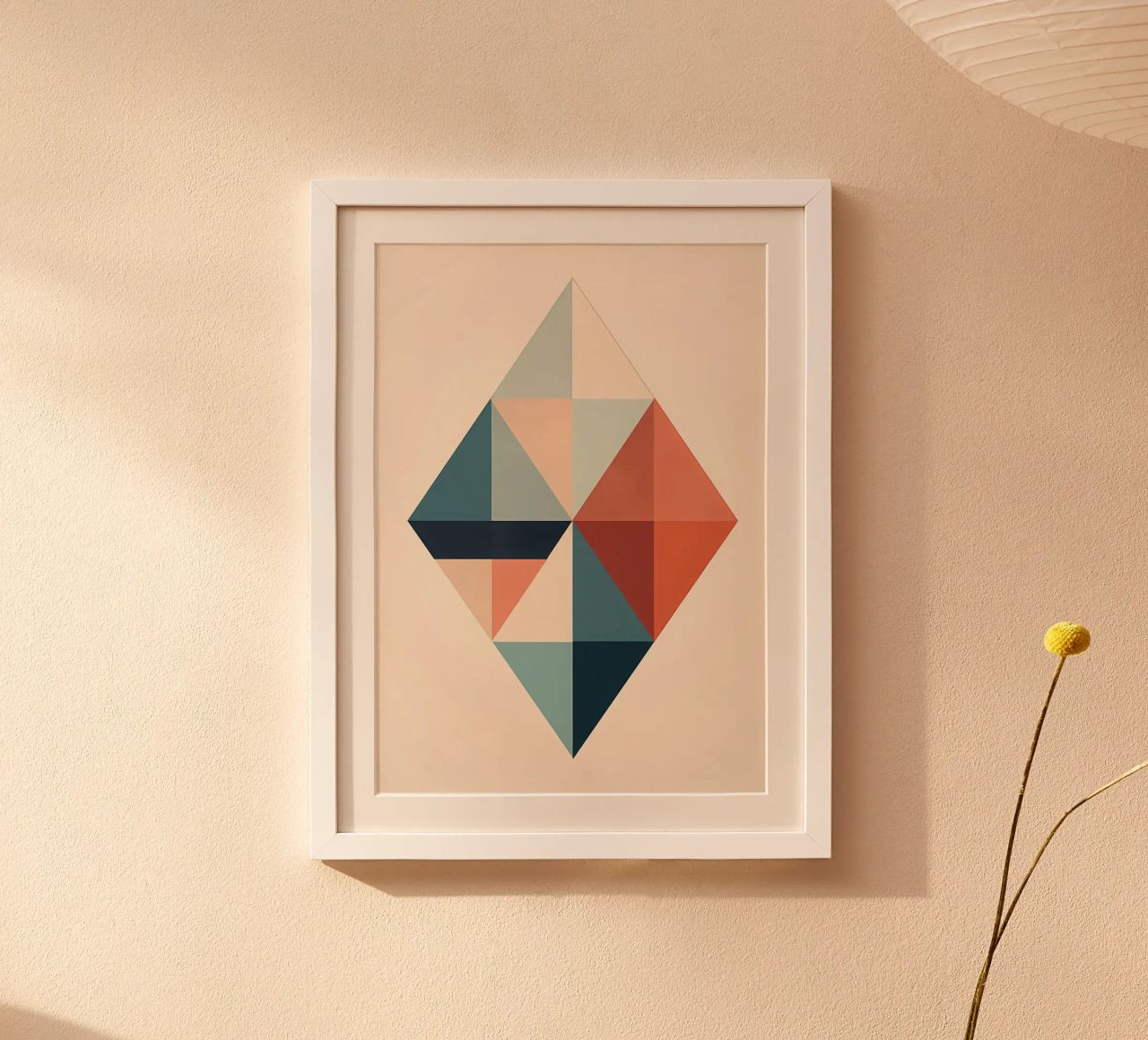 Geometrische abstrakte Kunst Poster von Karraker