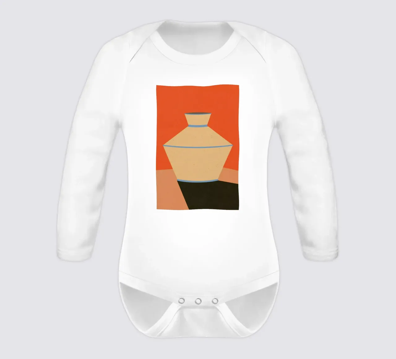 Tonkrug long-sleeve baby romper by Rosi Feist