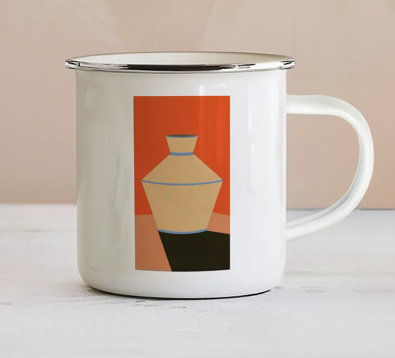 Tonkrug tazza in smalto da Rosi Feist