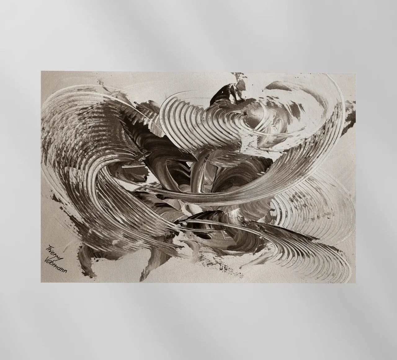 SEPIA 39 pellicola backlit da Thierry Vobmann Abstract painting