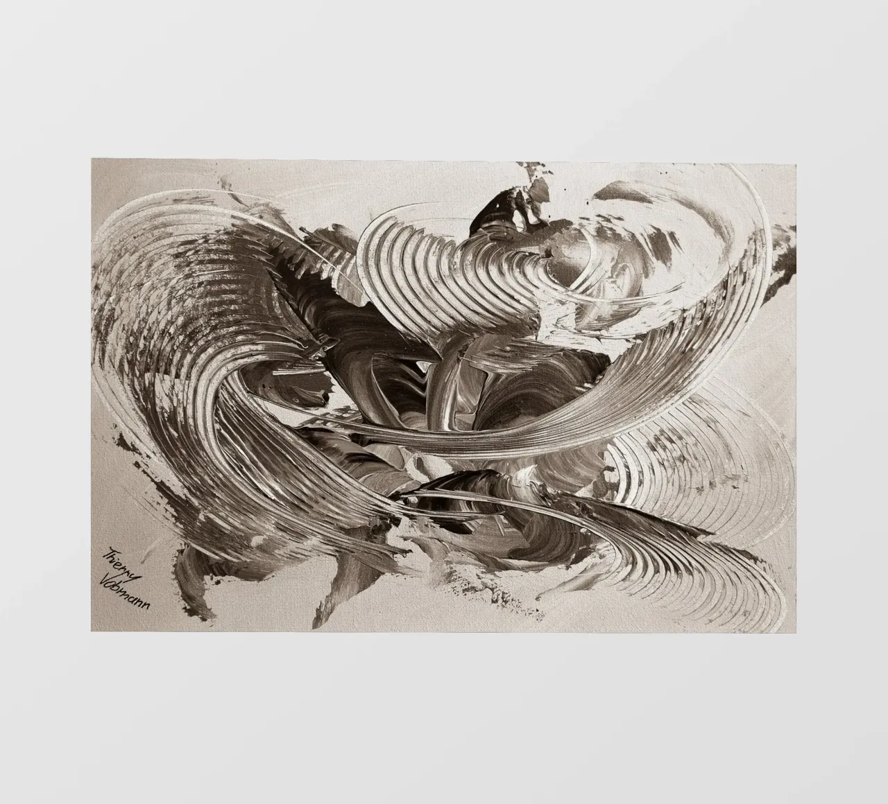 SEPIA 39 pellicola backlit da Thierry Vobmann Abstract painting