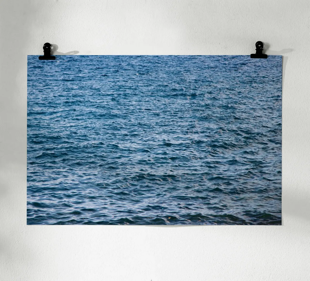 waves poster con telaio in legno da lookingforstardust
