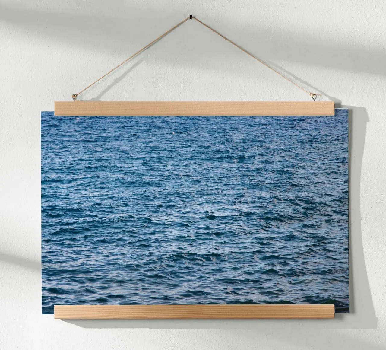 waves poster con telaio in legno da lookingforstardust