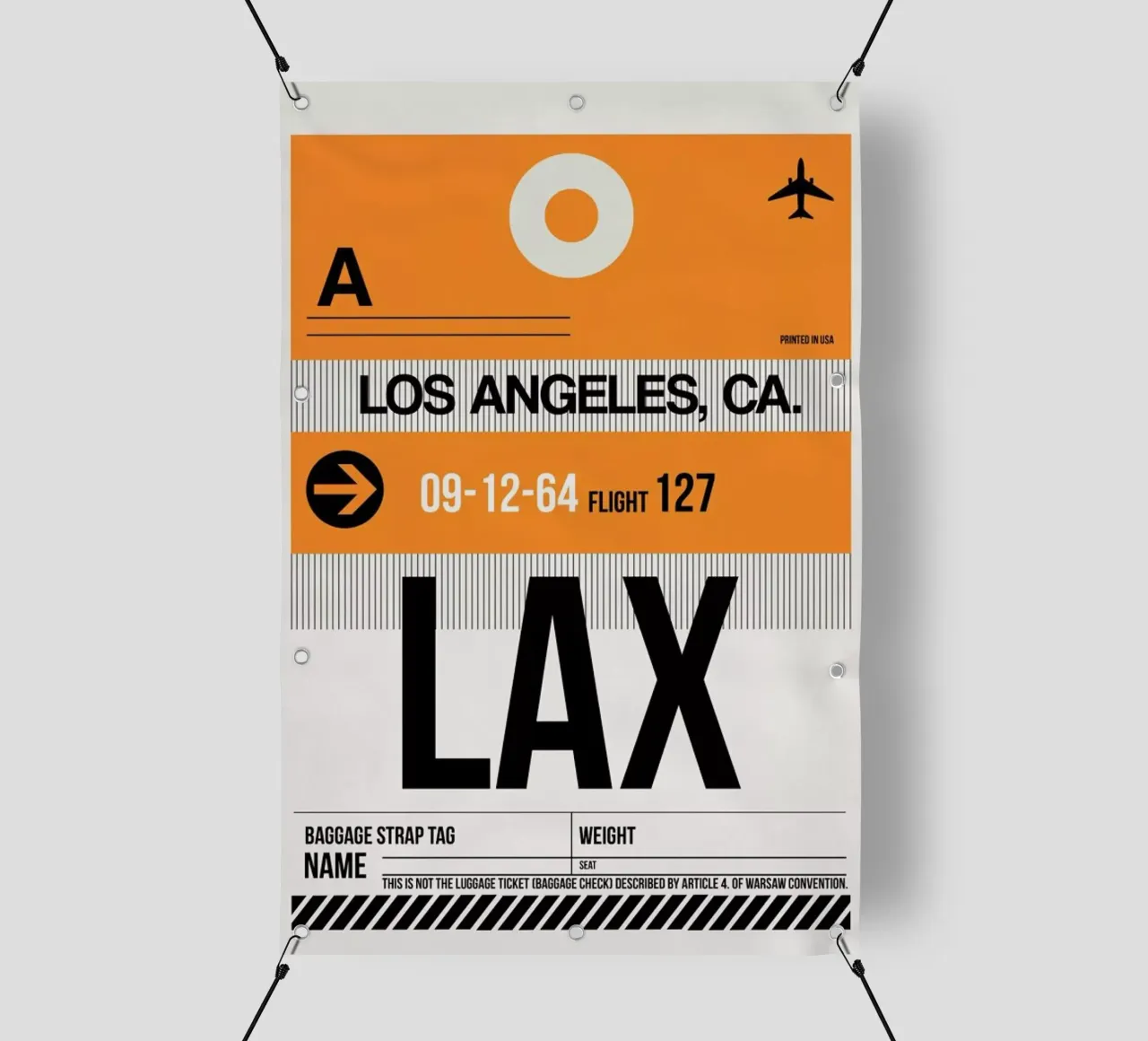LAX-Los Angeles telo in pvc da Naxart